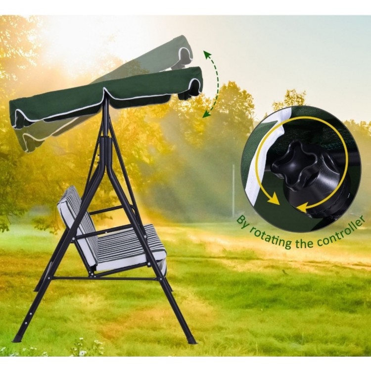 Градинска люлка тип пейка триместна