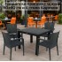 Градински комплект маса 90 х 90 см и 4 стола Каризма 