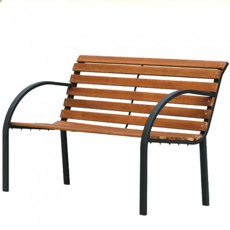 Градинска пейка с метални крака Градинска пейка с метални крака
