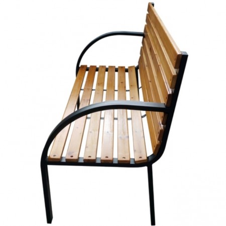 Градинска пейка с метални крака Градинска пейка с метални крака