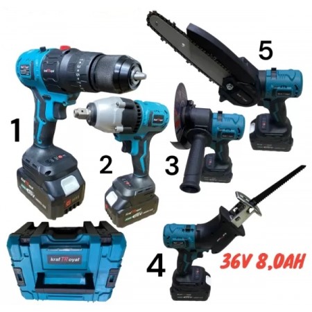 Универсален инструмент 5в1 KRAFTROYAL 36V 8AH