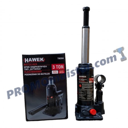 Хидравличен крик HAWEK T90304 тип бутилка 3 тона Хидравличен крик HAWEK T90304 тип бутилка 3 тона