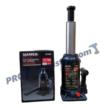 Хидравличен крик HAWEK Т91504 тип бутилка 15 тона Хидравличен крик HAWEK Т91504 тип бутилка 15 тона
