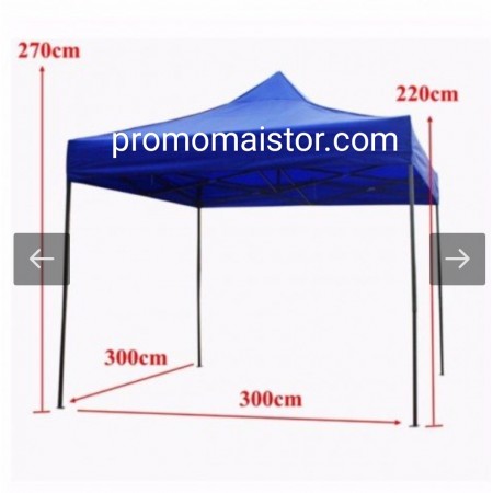 Супер усилена сгъваема градинска шатра тип хармоника 3х3 м.