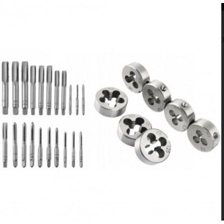 Комплект от 32 части метчици и плашки ROCKFORCE